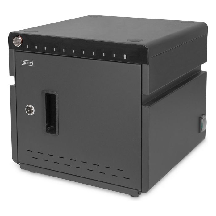 Digitus Armario de Carga Móvil para Escritorio - Estación de Almacenamiento y Carga para 10 Portátiles/Tabletas hasta 14", Desinfección UV-C, USB-C, Negro Digitus Armario de Carga Móvil para Escritorio - Estación de Almacenamiento y Carga para 10 Portátiles/Tabletas hasta 14", Desinfección UV-C, USB-C, Negro