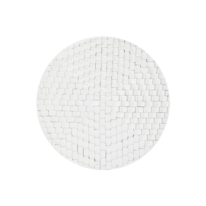 DKD Home Decor Decoración de Pared Moderna Blanca 90x90x4 cm de Madera de Mango y MDF DKD Home Decor Decoración de Pared Moderna Blanca 90x90x4 cm de Madera de Mango y MDF