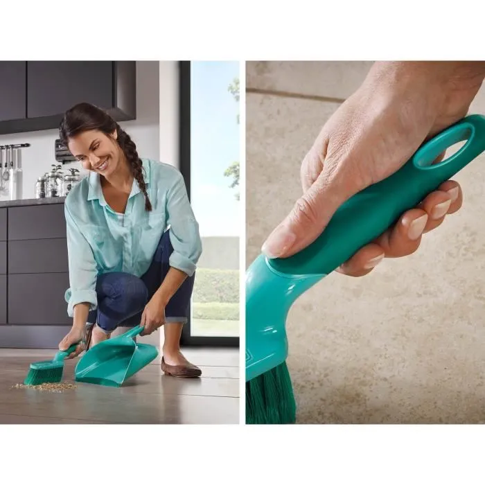 Leifheit 41410 Conjunto Pala y Cepillo con Mango Ergonómico 2