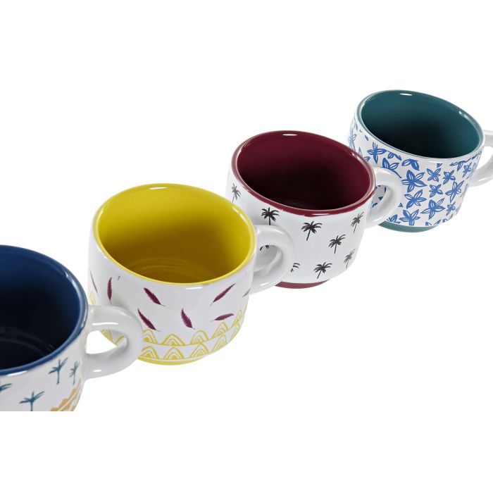 DKD Home Decor Mug Gres Colonial África 150 ml Colores Surtidos Apto Microondas Lavavajillas 5x10x7.5 cm Pack 12 Unidades 2 DKD Home Decor Mug Gres Colonial África 150 ml Colores Surtidos Apto Microondas Lavavajillas 5x10x7.5 cm Pack 12 Unidades 2