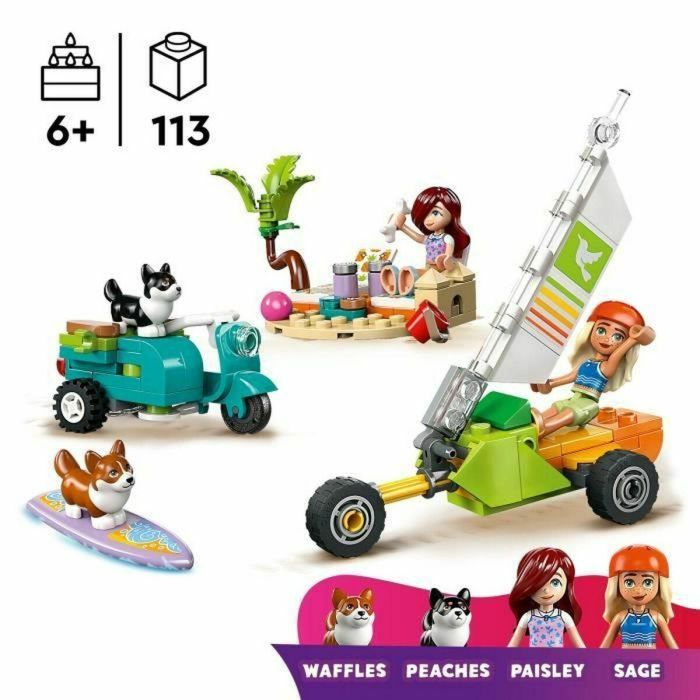 Lego 42641 Perros Surfistas y Aventuras en Scooter - Juguete Interactivo LEGO Friends con Corgis 5