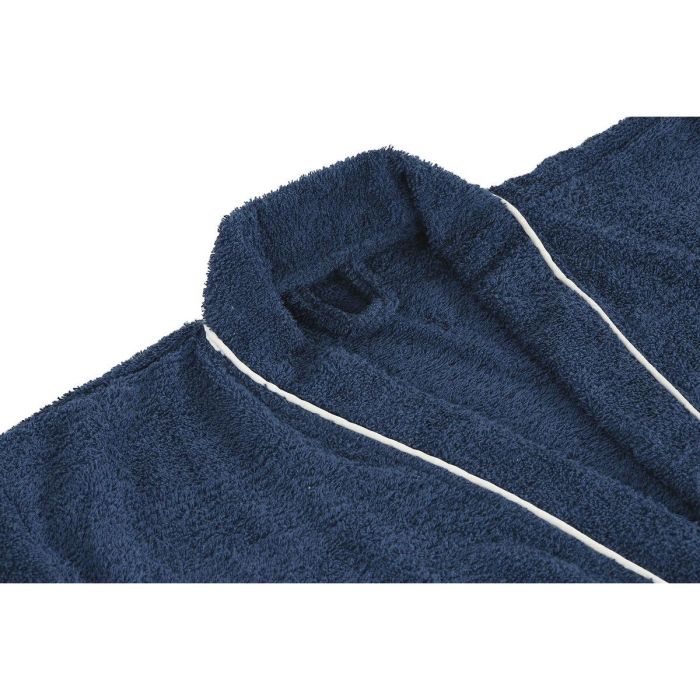 DKD Home Decor Albornoz de Baño Estilo Básico para Hombre de Algodón 400gsm Azul - Set de 2 unidades (120cm Alto x 63cm Ancho) 1 DKD Home Decor Albornoz de Baño Estilo Básico para Hombre de Algodón 400gsm Azul - Set de 2 unidades (120cm Alto x 63cm Ancho) 1