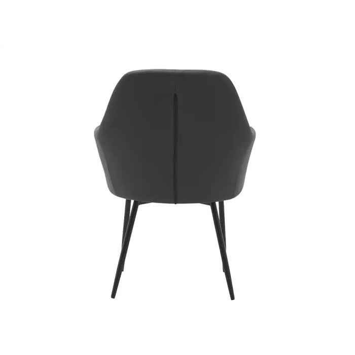 Q-connect Silla Confidente Siemione Base Metálica Color Gris Oscuro, Altura Máxima 820 mm, Ancho 570 mm, Profundidad 580 mm 5