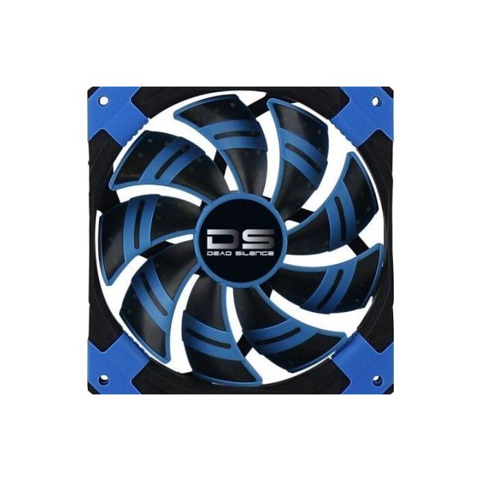 VENTILADOR AEROCOOL DEAD SILENCE AZUL - VENTILADOR 14CM - 14.2dBA - CONECTOR 3 PINES - ADAPTADOR MOLEX - TORNILLOS Y REMACHES DE GOMA 1