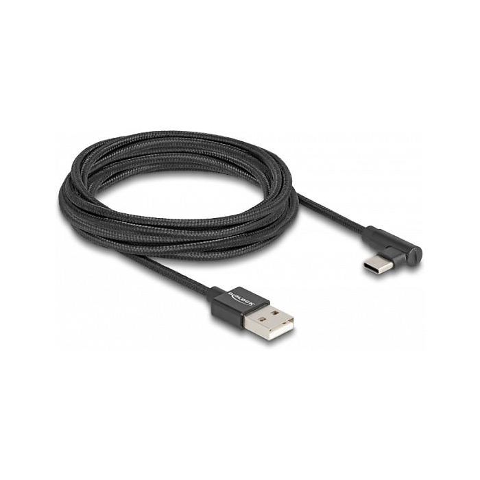 DeLOCK Cable USB 2.0 Tipo-A Macho a USB-C Macho, 3 m, Negro, Transmisión de Datos 480 Mbit/s (0.48 Gbit/s) 1 DeLOCK Cable USB 2.0 Tipo-A Macho a USB-C Macho, 3 m, Negro, Transmisión de Datos 480 Mbit/s (0.48 Gbit/s) 1