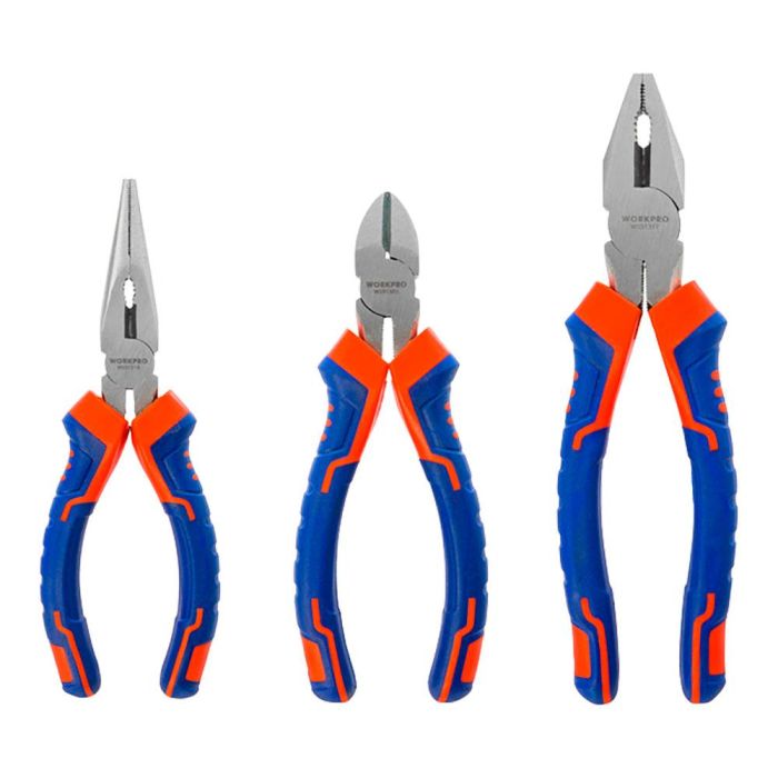 Juego de 3 alicates, 160 + 160 + 200 mm 1 Juego de 3 alicates, 160 + 160 + 200 mm 1