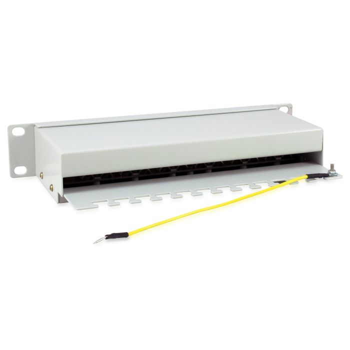 EQUIP Patchpanel 208014 12 Puertos RJ45 Cat6 10" FTP HE ISO/IEC Gris Acero Gigabit Ethernet 3