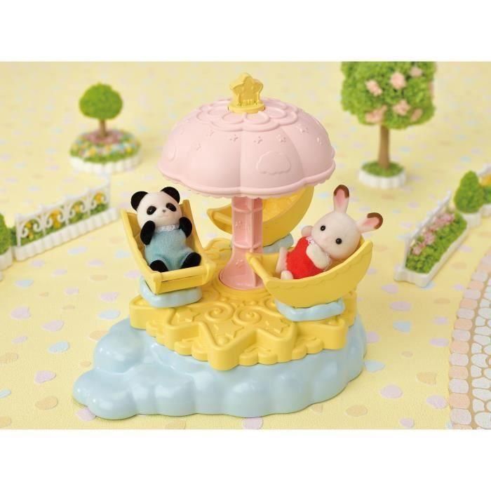 FAMILIAS SYLVANIAN El carrusel estrellado para niños 3 FAMILIAS SYLVANIAN El carrusel estrellado para niños 3