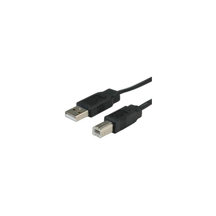 ROLINE 11.02.8867 Cable USB 2.0 A-B, Macho/Macho, Longitud 0.8 m, Negro 1 ROLINE 11.02.8867 Cable USB 2.0 A-B, Macho/Macho, Longitud 0.8 m, Negro 1