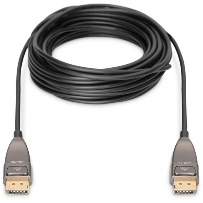 DIGITUS DisplayPort AOC Hybrid Glasfaserkabel. UHD 8K. 15m 2