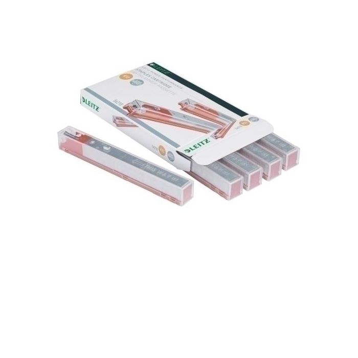 Grapas Leitz Para 5550 Cartucho K12 Rojo (80H) Galvanizadas Caja De 1050