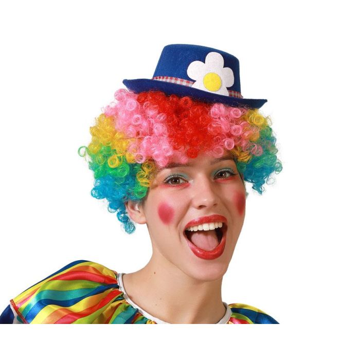 Sombrero Payaso Fieltro Azul Adulto