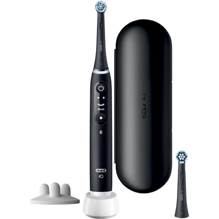Oral-B iO Series 6s Cepillo dental vibratorio Negro con 5 modos: Cuidados diarios, Limpieza profunda, Encías, Sensible y Blanqueador 1
