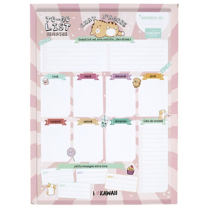 The Concept Factory Planificador Kawaii 28x38 cm
