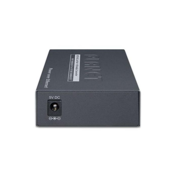 Planet 802.3at PoE+ GT-805A-PD, Convertidor de Medios Gigabit Ethernet a SFP 10/100/1000BASE-T a 100/1000BASE-X