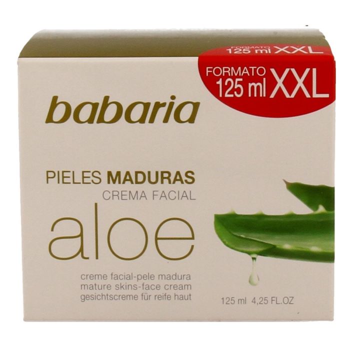 Babaria Crema Facial con Aloe para Pieles Maduras Mujer 125 ml