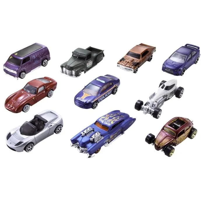 Mattel Coche Hot Wheels Pack 10 Unidades - Modelos Surtidos 1