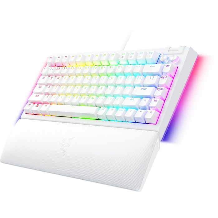 Razer RZ03-05001700-R3M1 BlackWidow V4 Teclado Mecánico para Gaming - 75% Retroiluminado USB-C, Switch Razer Mecánico, Blanco (USA) 2 Razer RZ03-05001700-R3M1 BlackWidow V4 Teclado Mecánico para Gaming - 75% Retroiluminado USB-C, Switch Razer Mecánico, Blanco (USA) 2