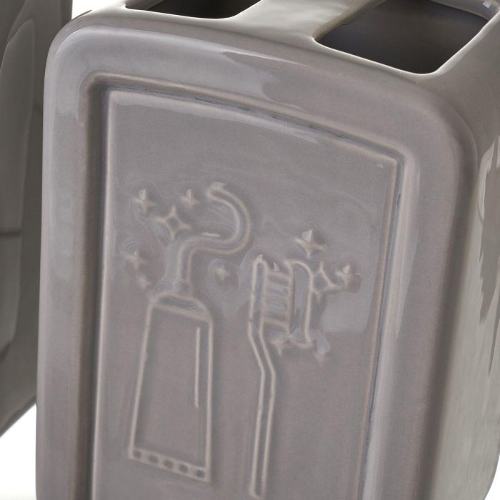 Set de Baño Gris Cerámica 27,5 x 7 x 24 cm 5