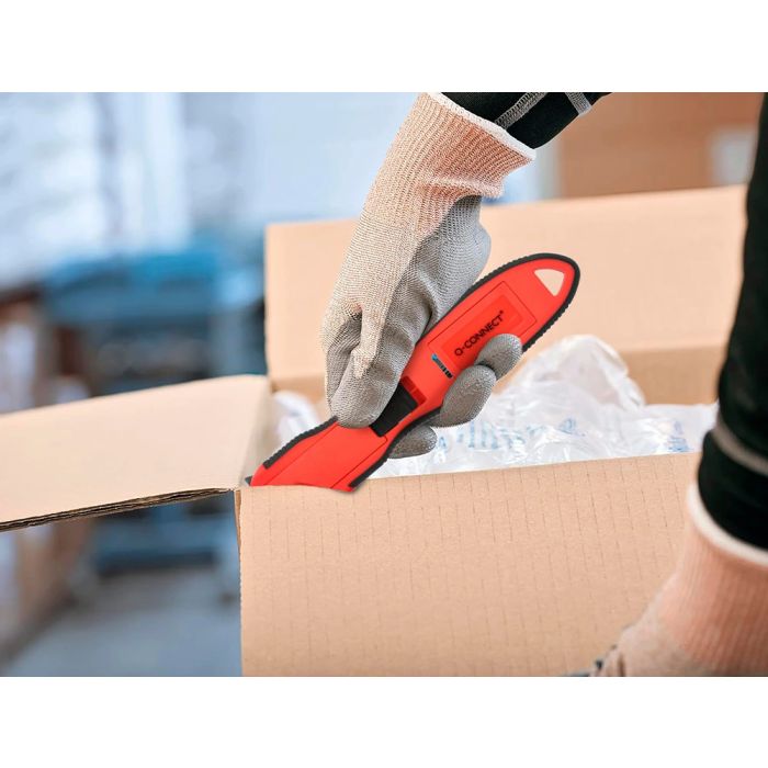 Q-connect xd-g03 Cúter de Seguridad Mango Plástico Ancho Cuchilla 18 mm Blíster 1 Unidad 6