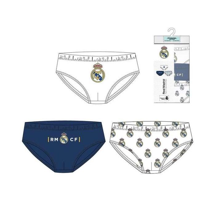 Cerdá Pack Calzoncillos Real Madrid Single Jersey Niño 3 Piezas 6-8 Años