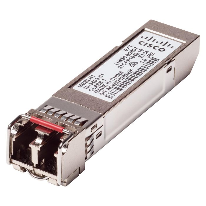 Cisco MGBLH1 SFP 1000 Mbit/s LH Fibra Óptica LC Mini-GBIC 40000 m Cisco MGBLH1 SFP 1000 Mbit/s LH Fibra Óptica LC Mini-GBIC 40000 m