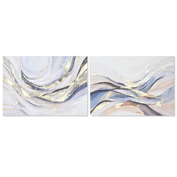 Cuadro Moderno DKD Home Decor Multicolor Blanco 4 x 70 x 100 cm (2 Unidades) Cuadro Moderno DKD Home Decor Multicolor Blanco 4 x 70 x 100 cm (2 Unidades)
