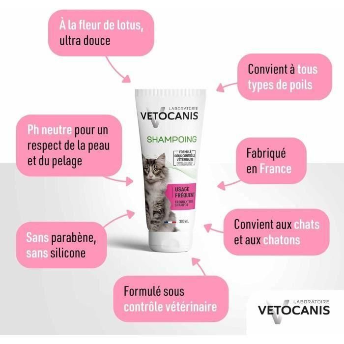 Vetocanis Champú Regular para Gatos - Pelo Suave y Brillante - Con Glicerina - Sin Parabenos ni Siliconas 1 Vetocanis Champú Regular para Gatos - Pelo Suave y Brillante - Con Glicerina - Sin Parabenos ni Siliconas 1