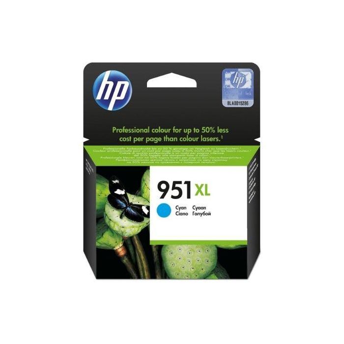 HP CN046AE Cartucho de Tinta Original HP 951XL color Cian con Alto Rendimiento de 1500 Páginas para impresoras HP OfficeJet Pro (24ml) HP CN046AE Cartucho de Tinta Original HP 951XL color Cian con Alto Rendimiento de 1500 Páginas para impresoras HP OfficeJet Pro (24ml)