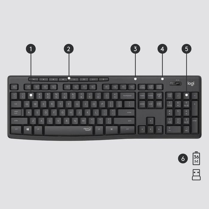 Logitech MK295 Silent Wireless Combo, English 5 Logitech MK295 Silent Wireless Combo, English 5