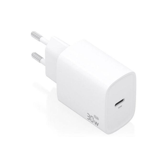 CARGADOR USB PARED AISENS GAN 30W USB-C PD3.0 BLANCO 0 CARGADOR USB PARED AISENS GAN 30W USB-C PD3.0 BLANCO 0