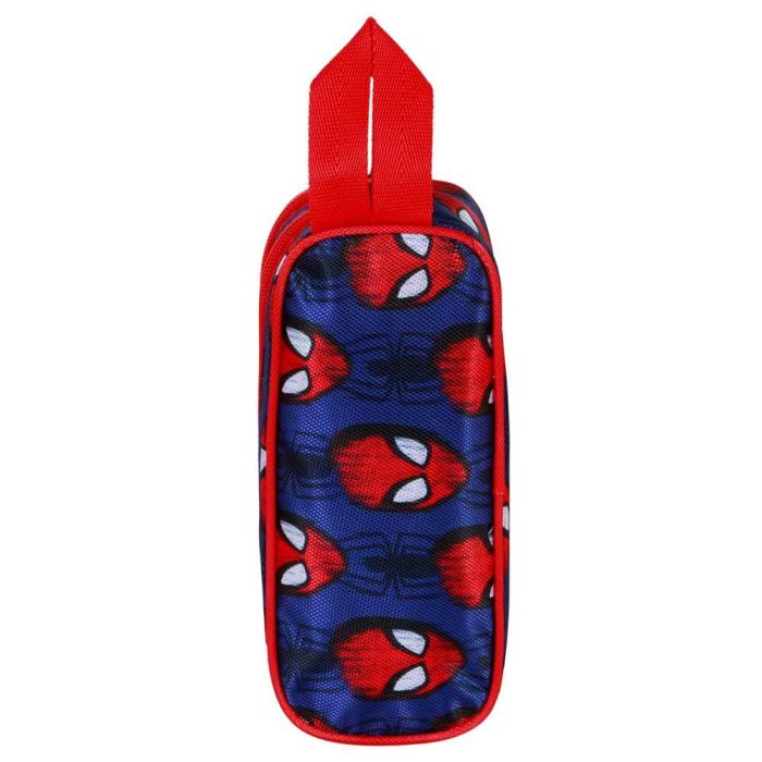 Marvel Spiderman Estuche Portatodo Escolar 3D con Relieve Frontal de Spiderman, Doble Compartimento y Cremallera, Color Azul 2 Marvel Spiderman Estuche Portatodo Escolar 3D con Relieve Frontal de Spiderman, Doble Compartimento y Cremallera, Color Azul 2