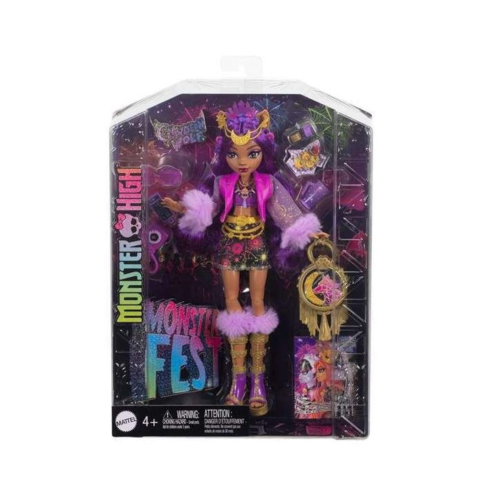 Monster High Muñeca Clawdeen Wolf Fiesta Monstruosa, Edad Mínima 3 Años