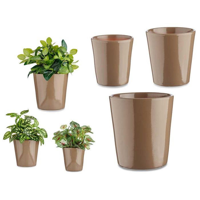 Set de Macetas Ibergarden Cónica Ø 14 cm Ø 22 cm Ø 17 cm Plástico 30 x 40 cm 3 Piezas (3 Piezas) Set de Macetas Ibergarden Cónica Ø 14 cm Ø 22 cm Ø 17 cm Plástico 30 x 40 cm 3 Piezas (3 Piezas)