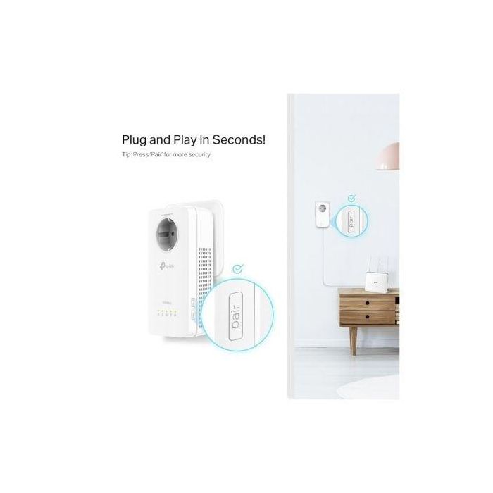 TP-Link TL-WPA8631P KIT Adaptador Powerline WiFi 5 (802.11ac) 1300Mbps Gigabit Ethernet con Enchufe Integrado Blanco (2 unidades) 2 TP-Link TL-WPA8631P KIT Adaptador Powerline WiFi 5 (802.11ac) 1300Mbps Gigabit Ethernet con Enchufe Integrado Blanco (2 unidades) 2