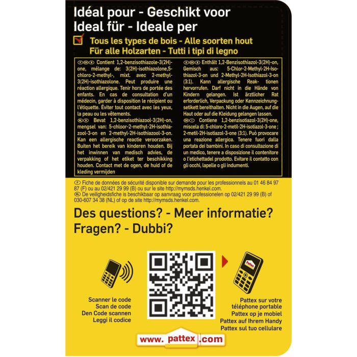 Pattex Pegamento Classic 750gr para Montaje, Revestimiento y Laminado de Superficies | Adhesivo de Acetato de Polivinilo en Dispersión Acuosa 1