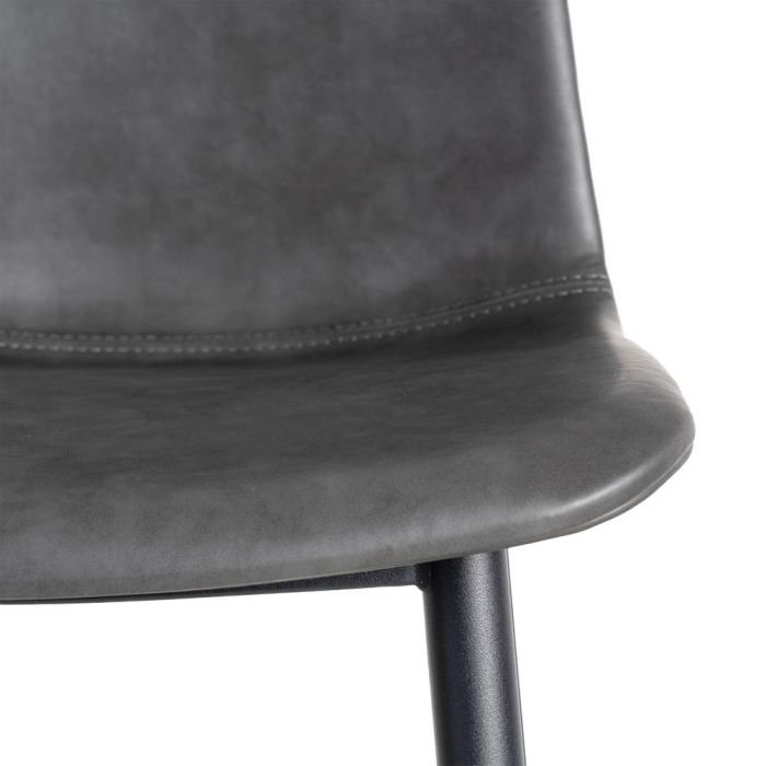 Silla Negro Metal / Simil Piel