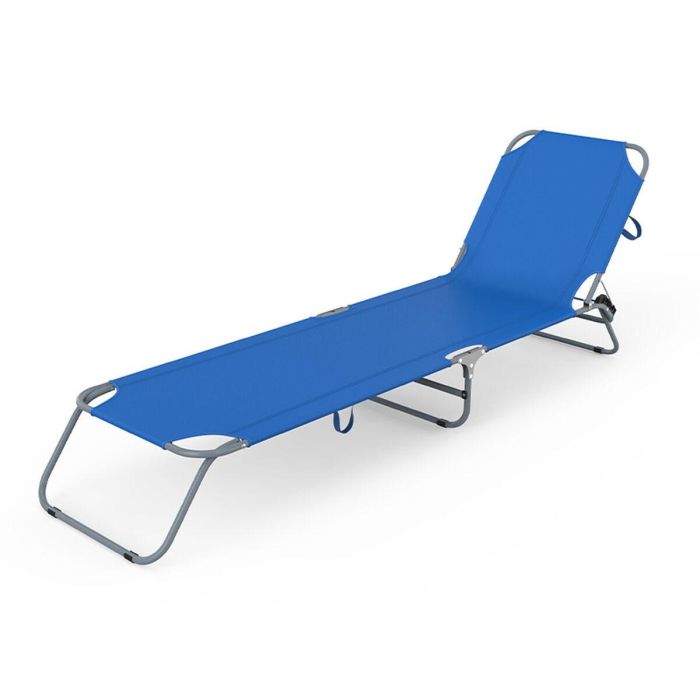 Marbueno Tumbona Plegable Acero Azul Oscuro Playa y Piscina 187X55X24 cm 10021 0 Marbueno Tumbona Plegable Acero Azul Oscuro Playa y Piscina 187X55X24 cm 10021 0