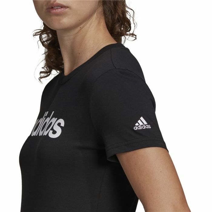 Camiseta de Manga Corta Mujer Adidas Lin T Negro (XS) 1 Camiseta de Manga Corta Mujer Adidas Lin T Negro (XS) 1
