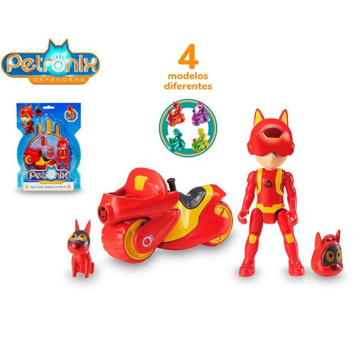 Famosa Petronix Petmobil Con Figura Y Motocicleta Coleccionables PET01000 Juguetes Para Niños +3 Años 5