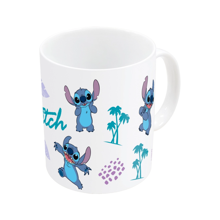 Taza Mug Stitch Azul Lila Cerámica 350 ml 1