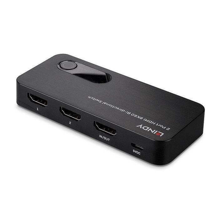Lindy 2 Port HDMI 8K60 Bi-Directional Switch 1 Lindy 2 Port HDMI 8K60 Bi-Directional Switch 1