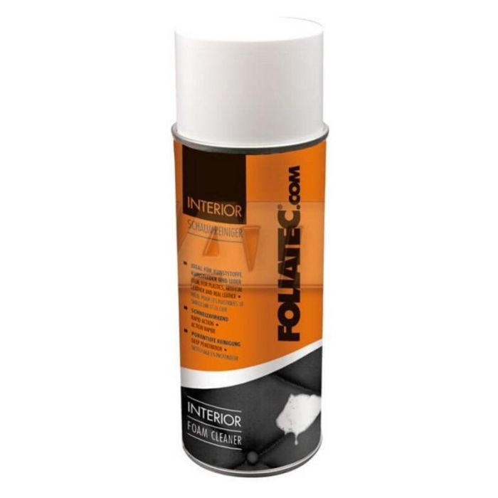 Foliatec FO2000 Espuma Limpiadora en Spray Interior para Plástico, Cuero y Polipiel 400 mL Acción Rápida
