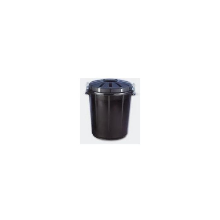 Cubo Basura Redondo Con Tapa 70 L Negro Cubo Basura Redondo Con Tapa 70 L Negro
