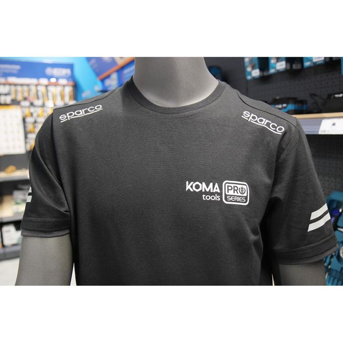 Sparco Camiseta técnica con zonas reflectantes, hombros reforzados, 50% algodón 50% poliéster, negro, talla M 3 Sparco Camiseta técnica con zonas reflectantes, hombros reforzados, 50% algodón 50% poliéster, negro, talla M 3