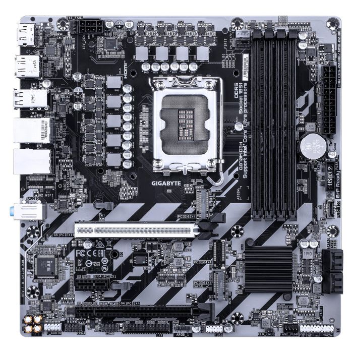 Gigabyte Q870M D3H Placa Base LGA1700 4xDDR4 4xSATA 3xM.2 para CPUs Intel Core Ultra LGA1851 DDR5 hasta 6400 MHz 1