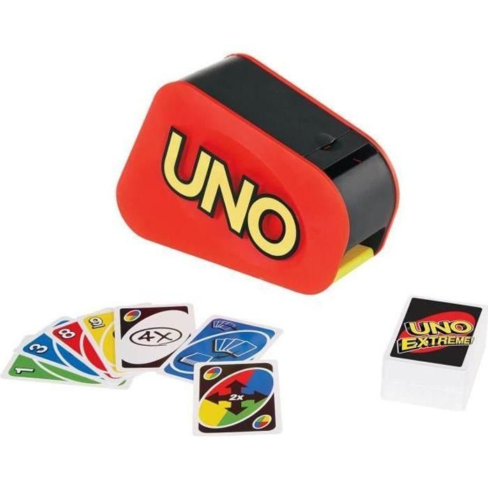 Mattel Games - Uno Extreme - Juego de cartas familiar - A partir de 7 años