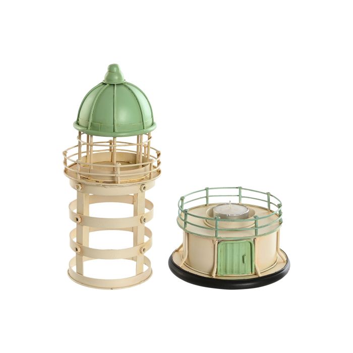 Faro Vintage DKD Home Decor Azul Rosa 13 x 27.5 x 13 cm (3 Unidades) 2 Faro Vintage DKD Home Decor Azul Rosa 13 x 27.5 x 13 cm (3 Unidades) 2
