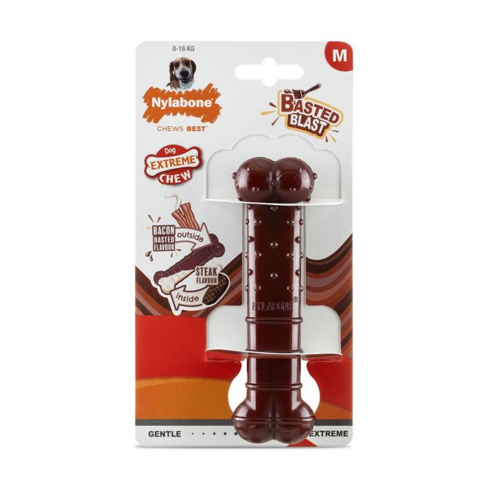 Hueso Nylabone Marrón Bacon M 3 Hueso Nylabone Marrón Bacon M 3