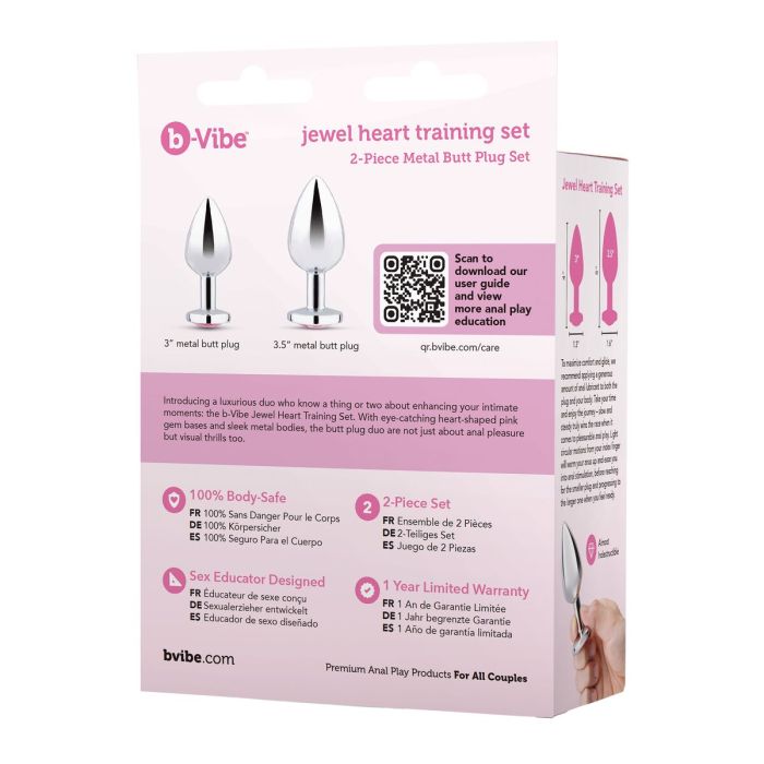 Plug Anal B-Vibe Plateado 14 Plug Anal B-Vibe Plateado 14